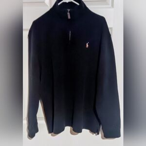 Polo Ralph Lauren Men’s 1/4 zip sweater XL Black turtle neck